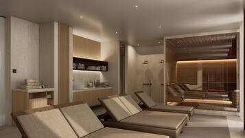 Sauna, hot tub, deep-tissue massages, Swedish massages, sports massages