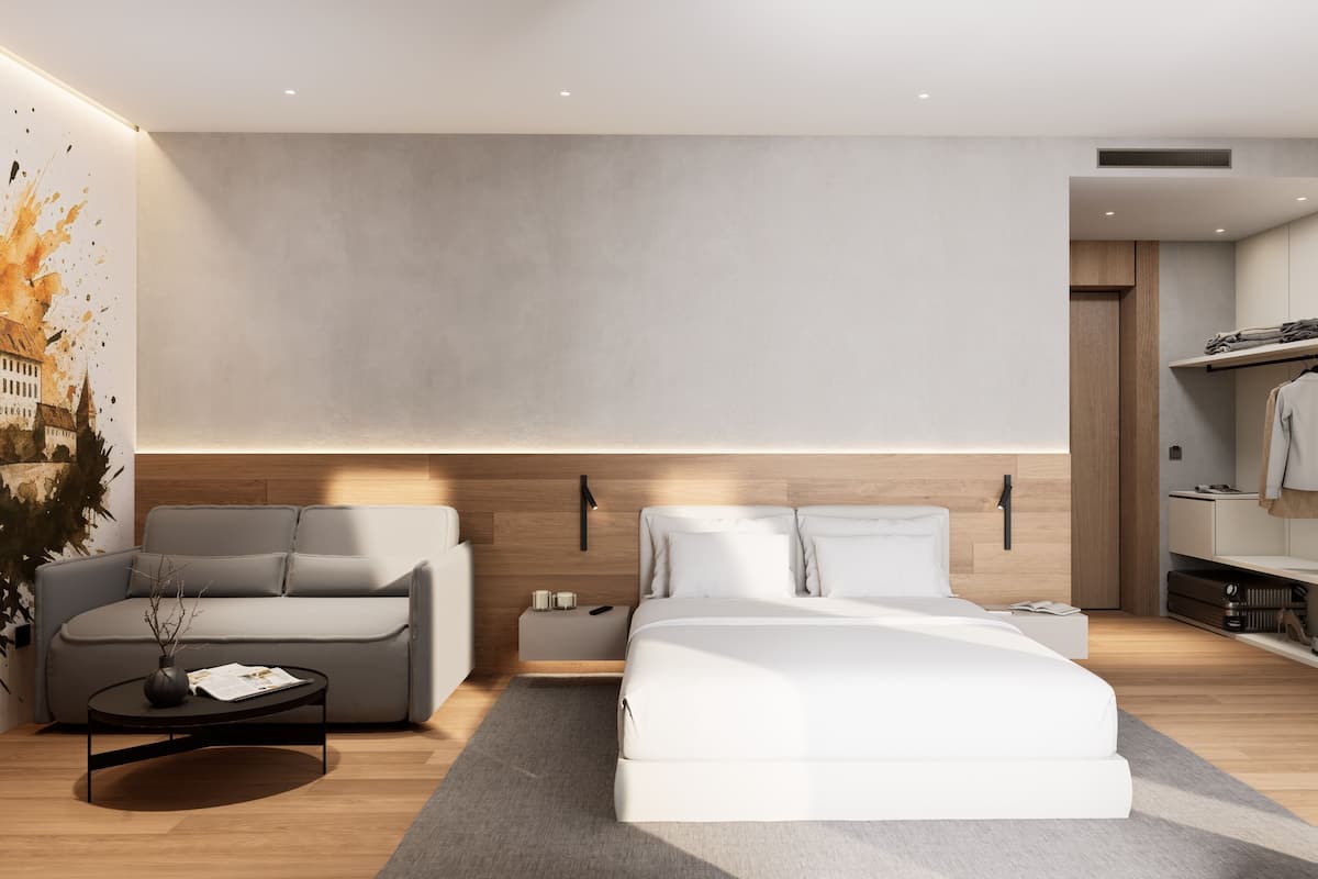 Deluxe Studio Suite | In-room safe, desk, laptop workspace, soundproofing