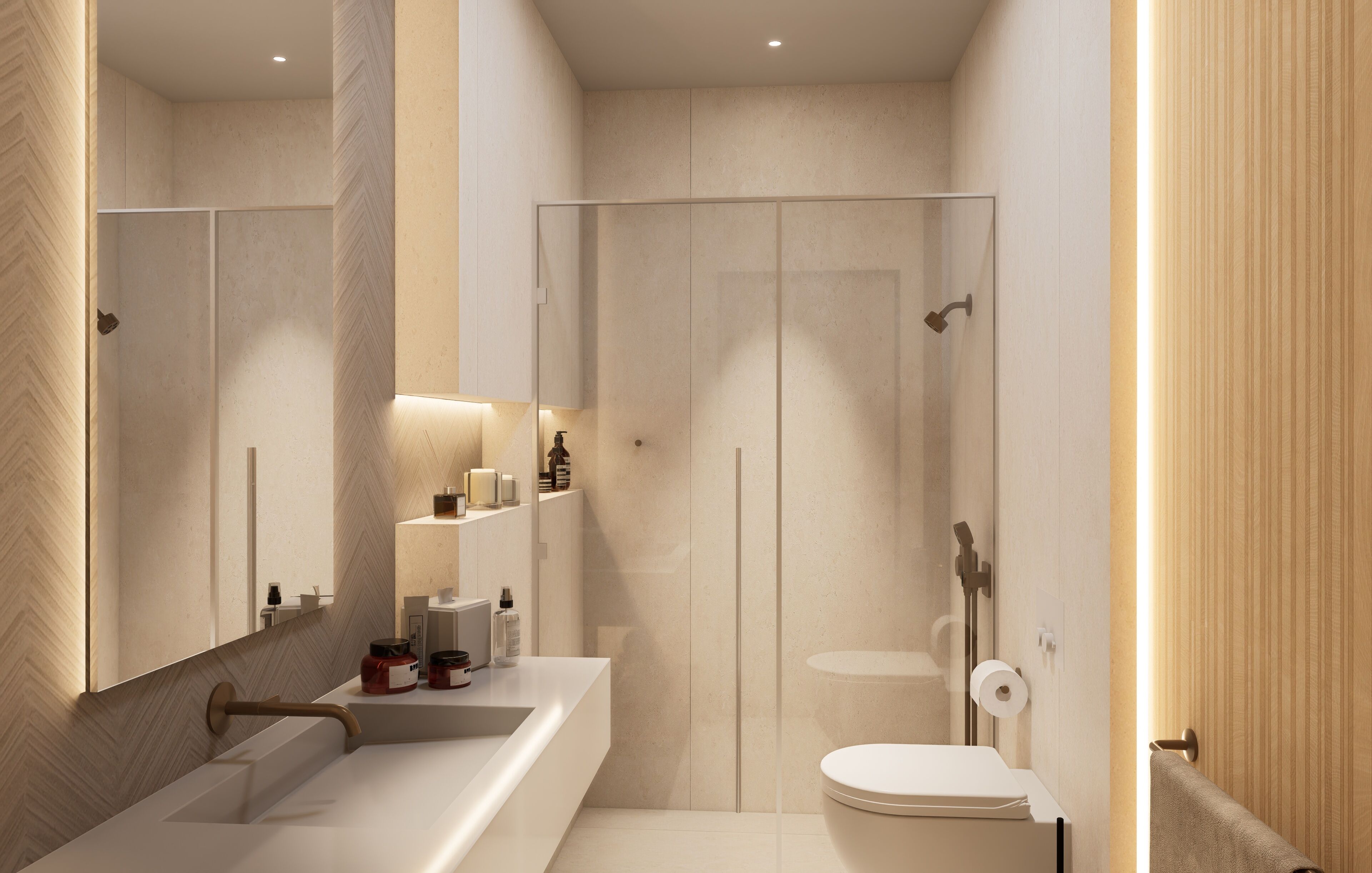 Deluxe Suite | Bathroom | Shower, hair dryer, slippers, towels