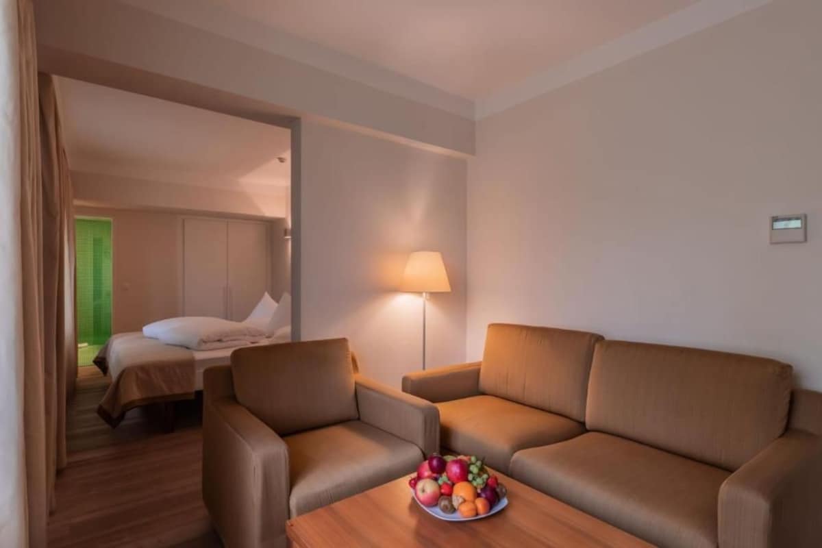 Suite junior | Minibar, caja de seguridad en la habitación y escritorio