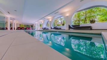 Indoor pool, outdoor pool
