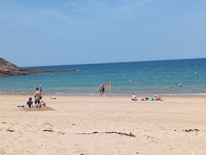On the beach