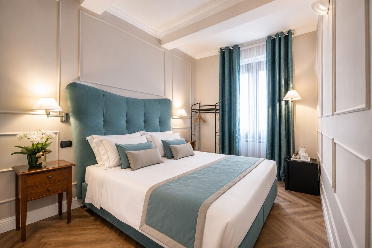 1 bedroom, down duvets, travel cot, free WiFi