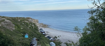 Coastal bungalow retreat on the Jurassic Coast at Portland, Dorset.
