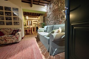 Smart TV, chimenea y libros