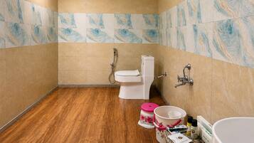 Deluxe tent | Badkamer | Gratis toiletartikelen, handdoeken, zeep