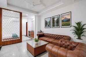 Sitteområde i lobbyen