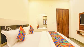 Habitación Deluxe | Sábanas de algodón egipcio, ropa de cama de alta calidad, caja fuerte