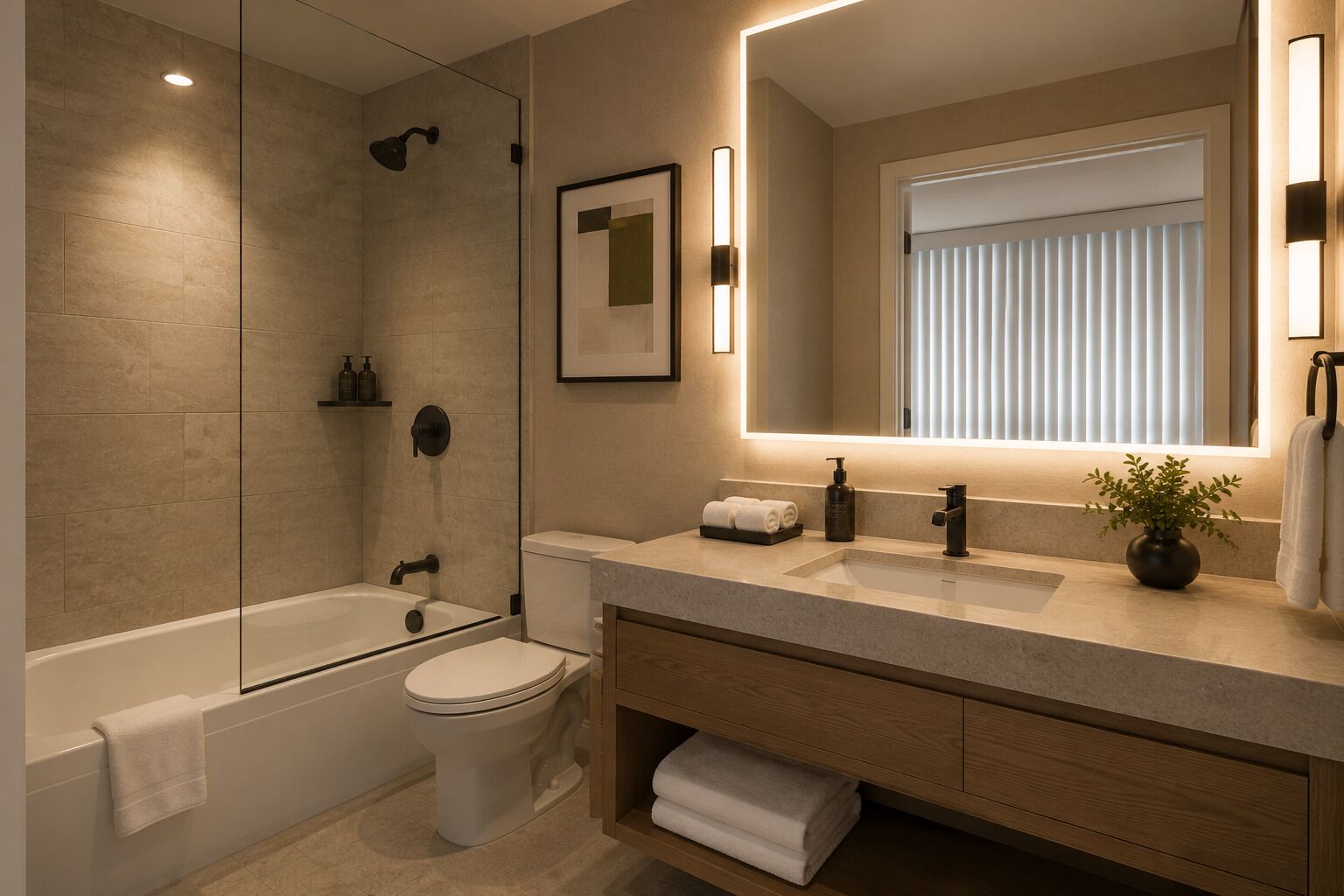 Standard Suite | Bathroom | Free toiletries, hair dryer, towels, soap
