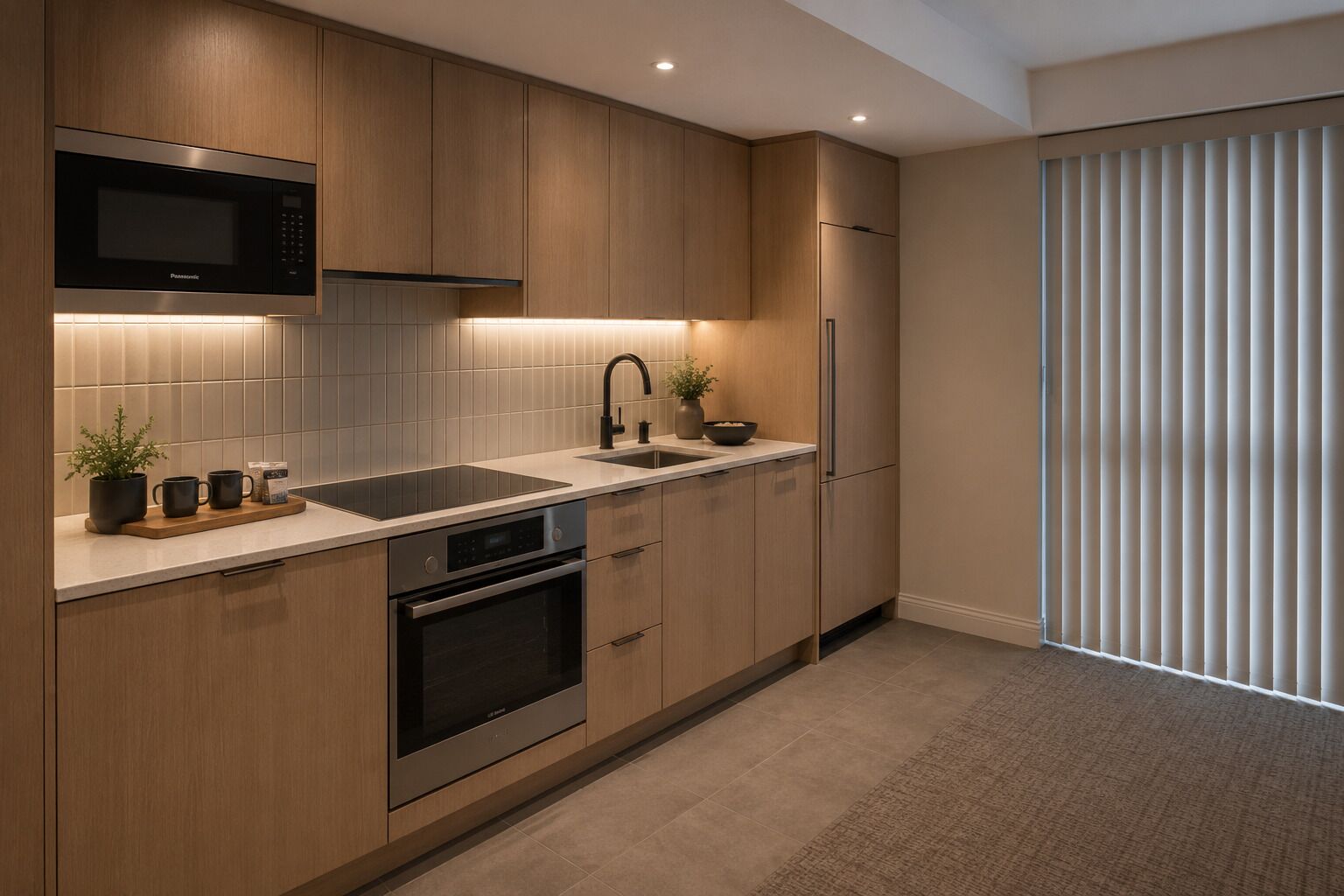 Standard Suite | Private kitchen | Fridge, microwave, oven, stovetop
