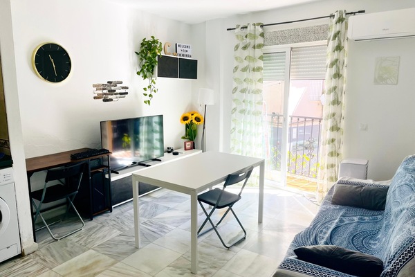 Apartment, 1 Double Bed with Sofa bed, Balcony | Living area