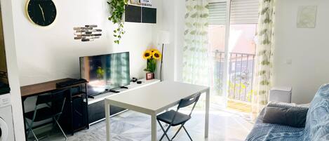 Apartment, 1 Double Bed with Sofa bed, Balcony | Living area