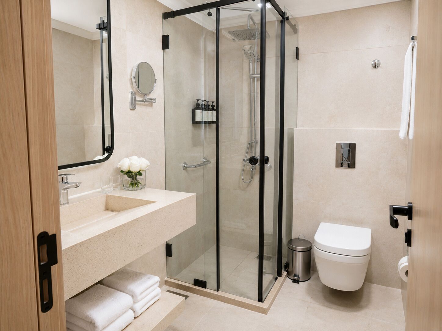 Doppia Deluxe, vista montagna | Bagno | Doccia, set di cortesia gratuito, asciugacapelli, pantofole