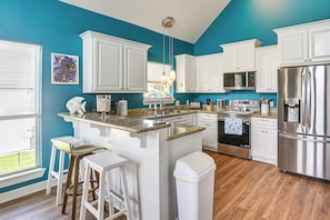 House (4 Bedrooms) | Interior - Walk to Ocean! Crystal Beach Gem w/ Decks & View! (Port Bolivar)