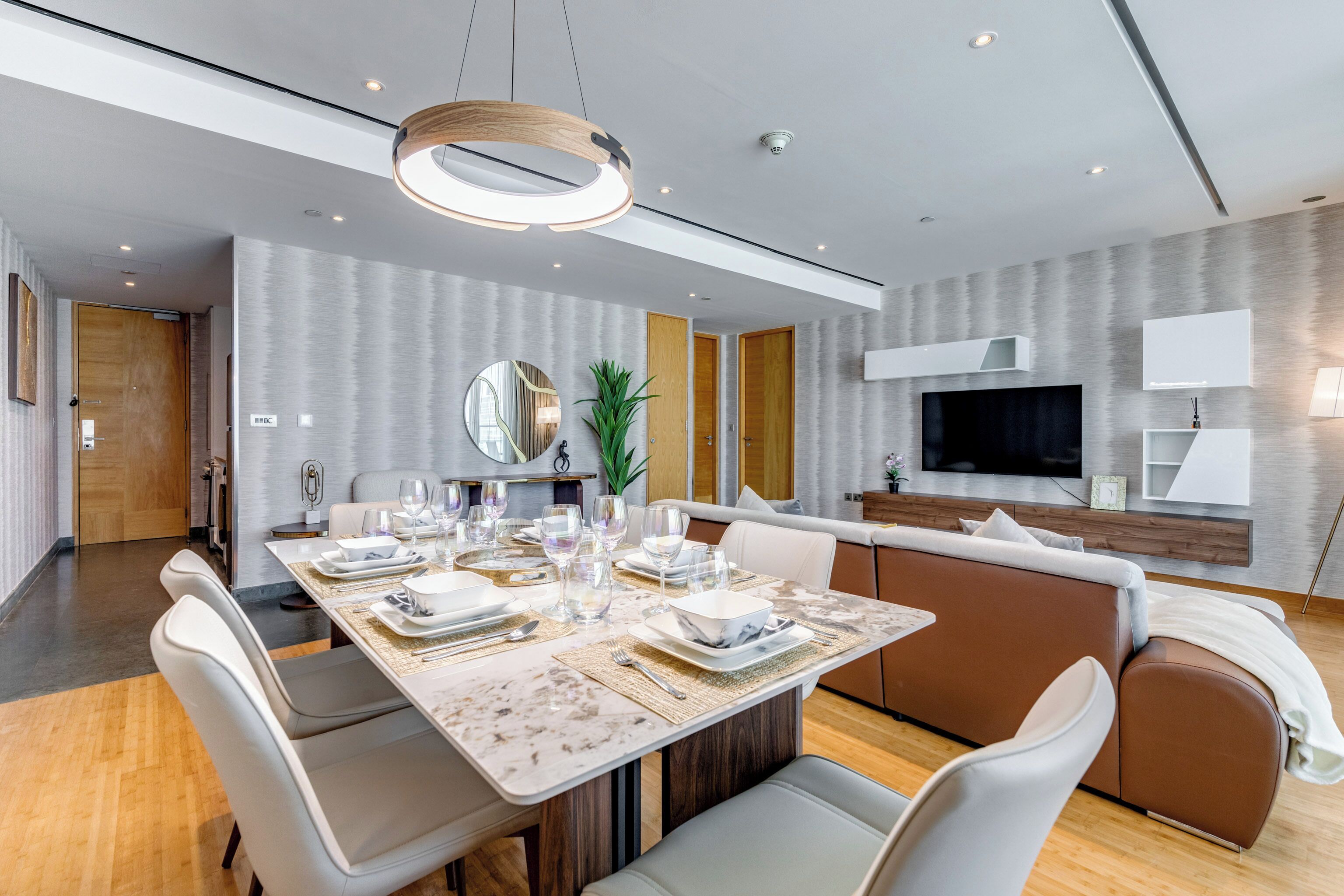 Deluxe-Apartment, 1 Schlafzimmer, Balkon, Stadtblick | Eigene Küche | Kühlschrank, Mikrowelle, Ofen, Herdplatte