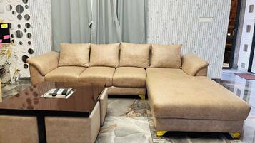 Villa | Living area | 32-inch LCD TV with digital channels