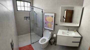 Towels, soap, toilet paper