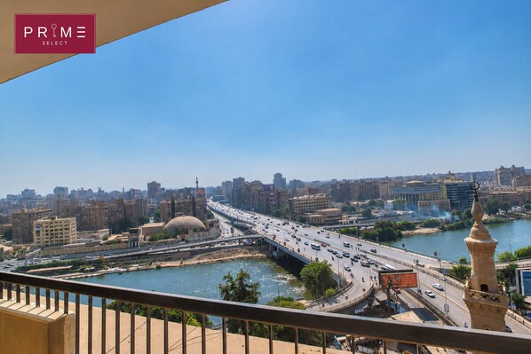 Standard Apartment, 2 Bedrooms, River View | Balcony view - Prime Select Zamalek 26th July (Zamalek)