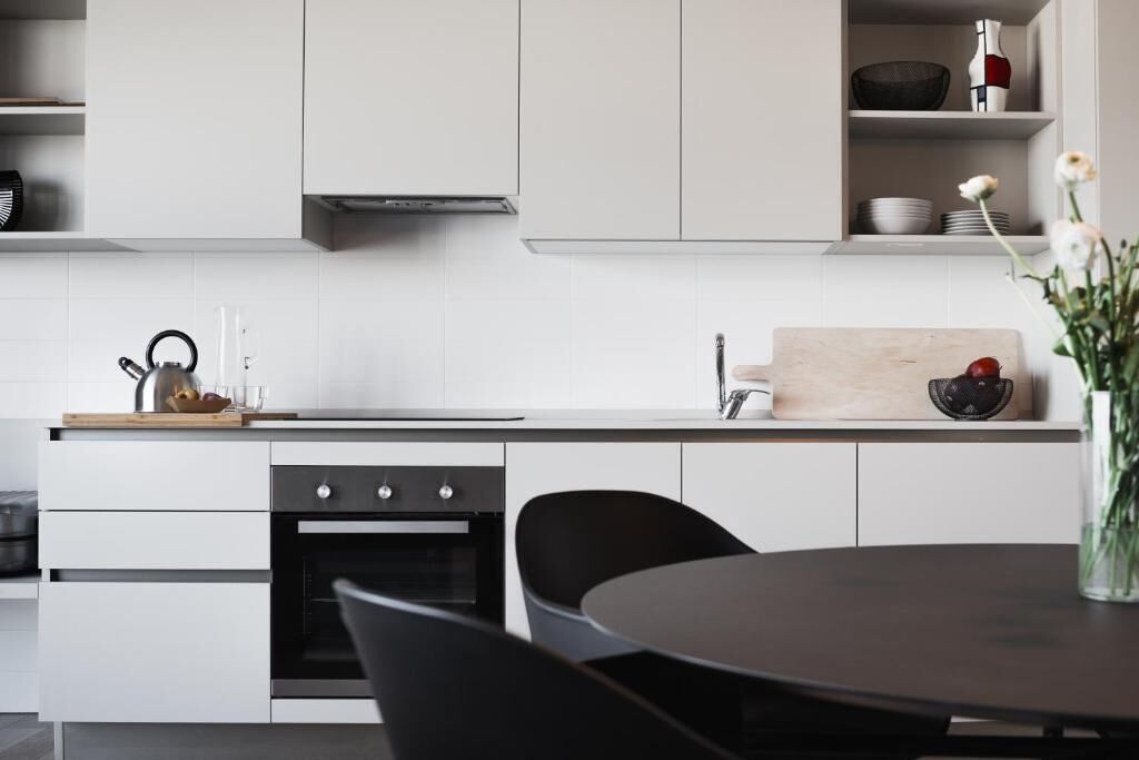 Deluxe Apartment, 1 Bedroom (Bilocale Deluxe) | Private kitchen | Fridge, oven, stovetop