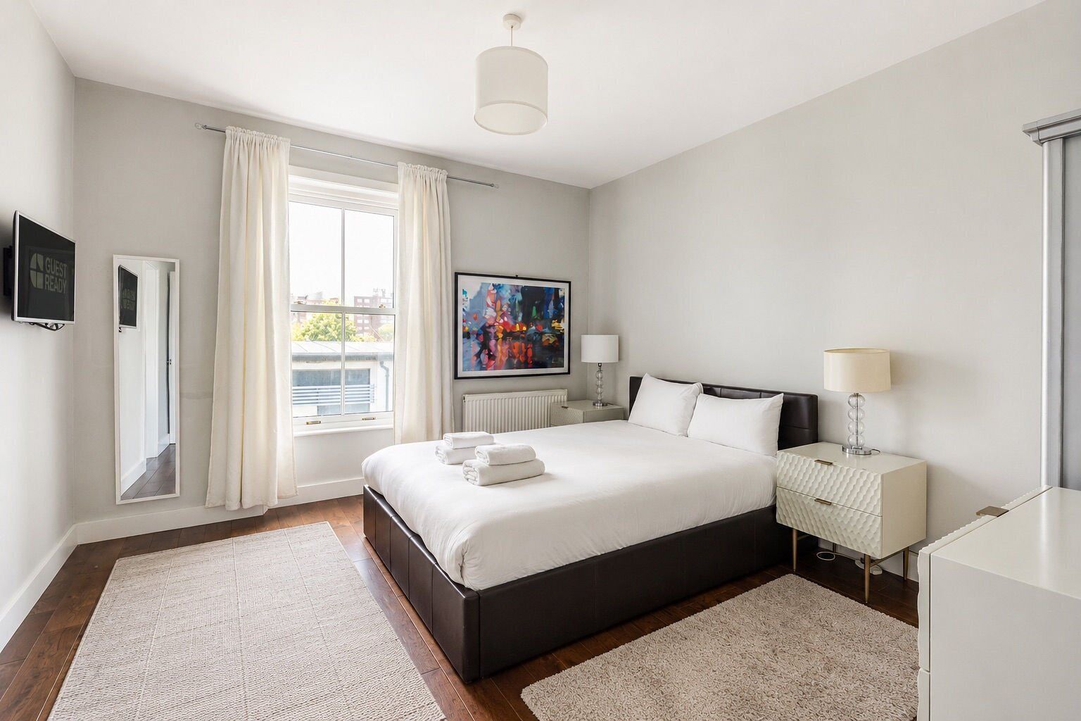 1 bedroom, internet, bed sheets