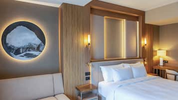 Ropa de cama hipoalergénica y minibar
