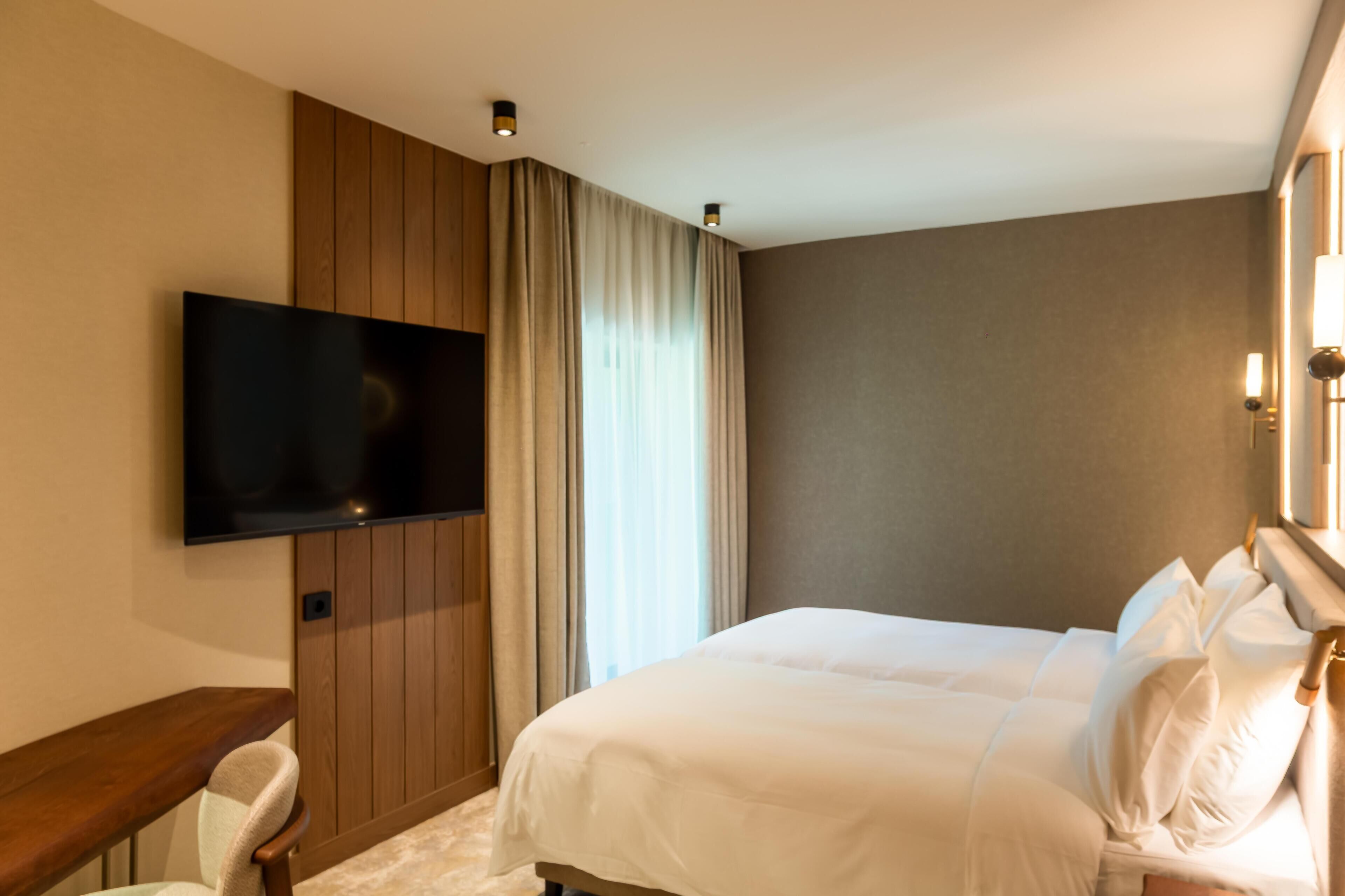 Ropa de cama hipoalergénica y minibar 