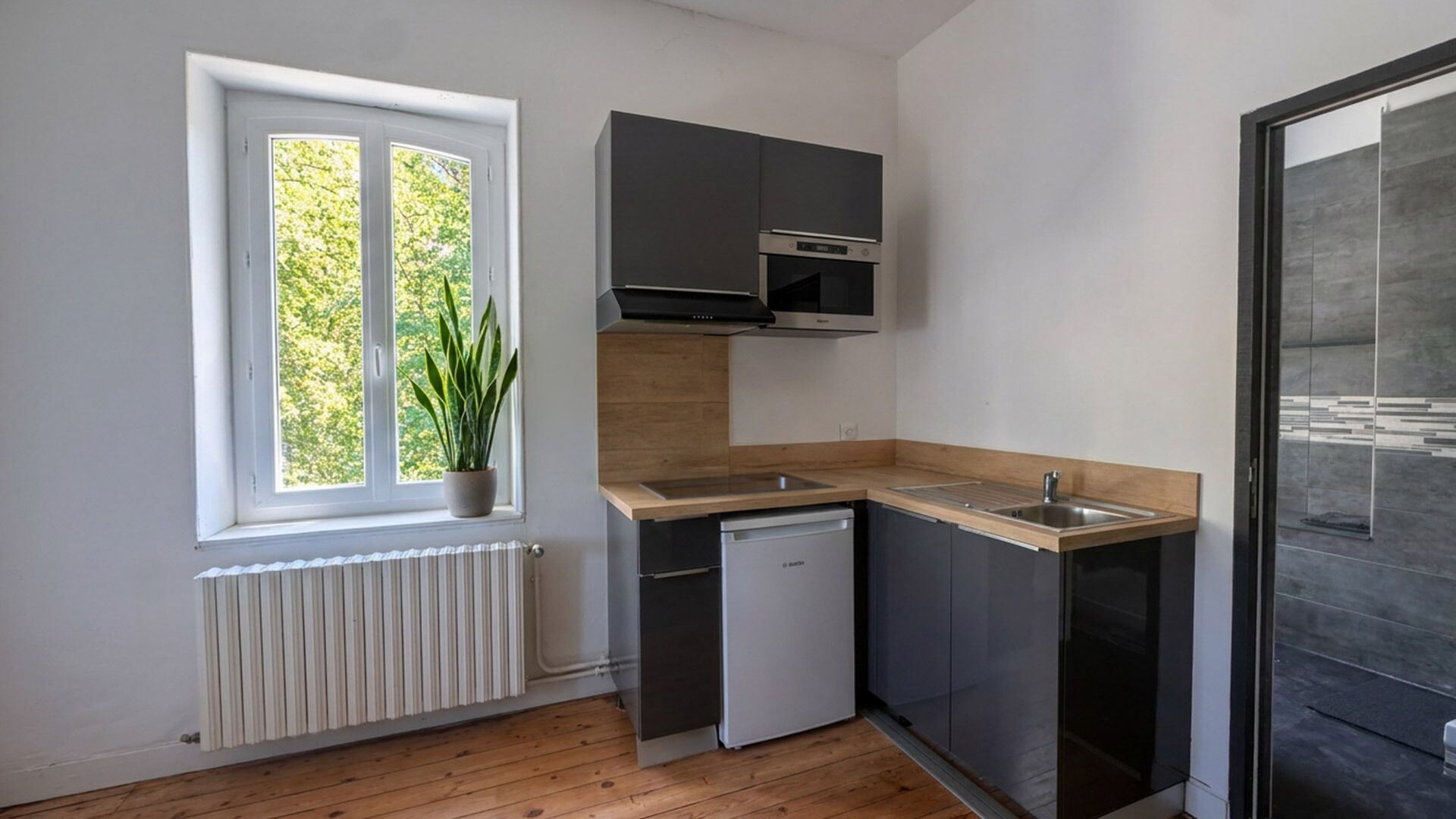 Exclusive Apartment, Private Bathroom, Park View | Private kitchen | Mini-fridge, oven, stovetop, highchair