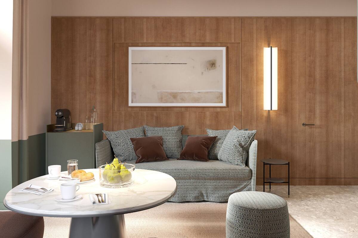 Duplex, Balcony, City View | Living area