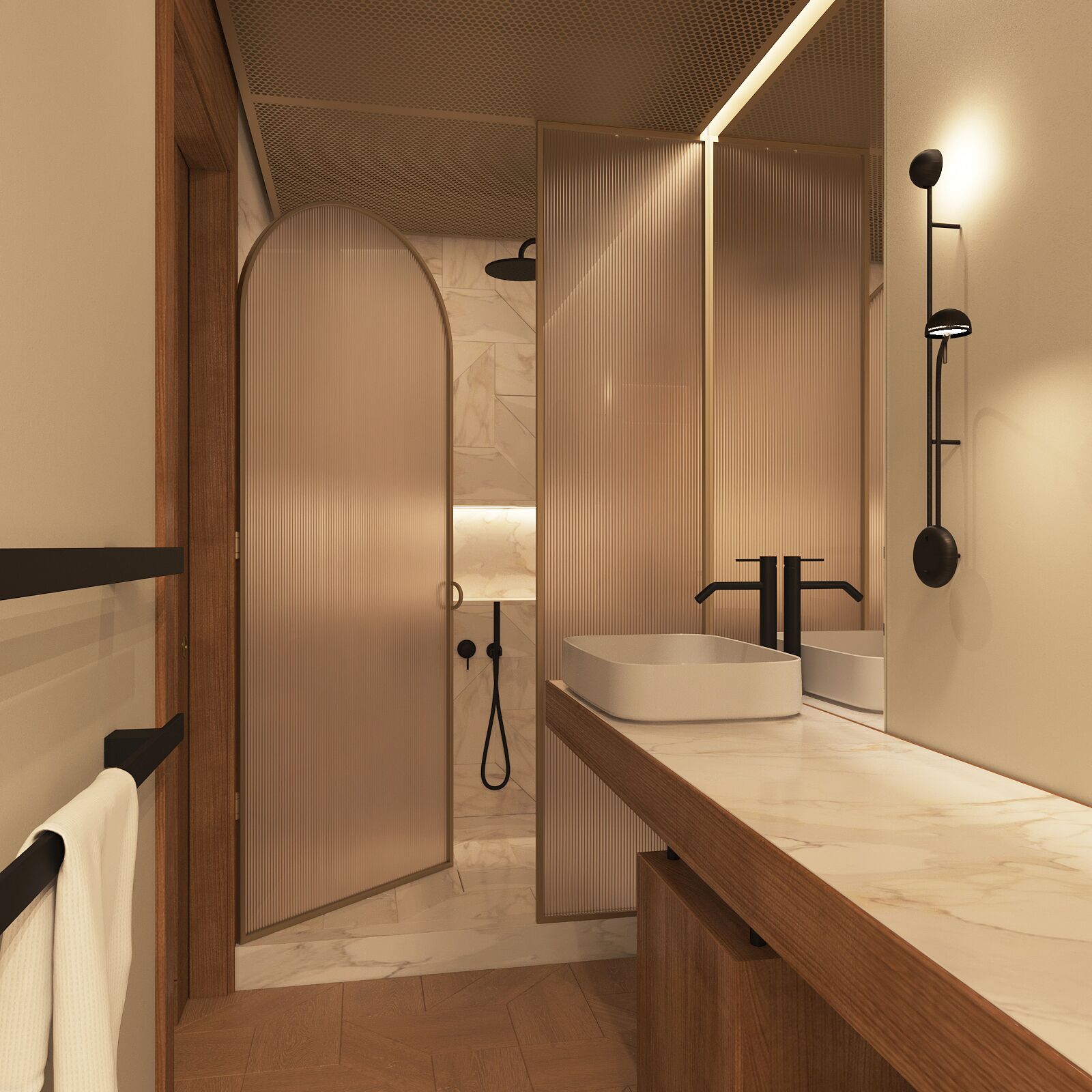 Donato Suite | Bagno | Set di cortesia firmato, asciugacapelli, accappatoio, pantofole