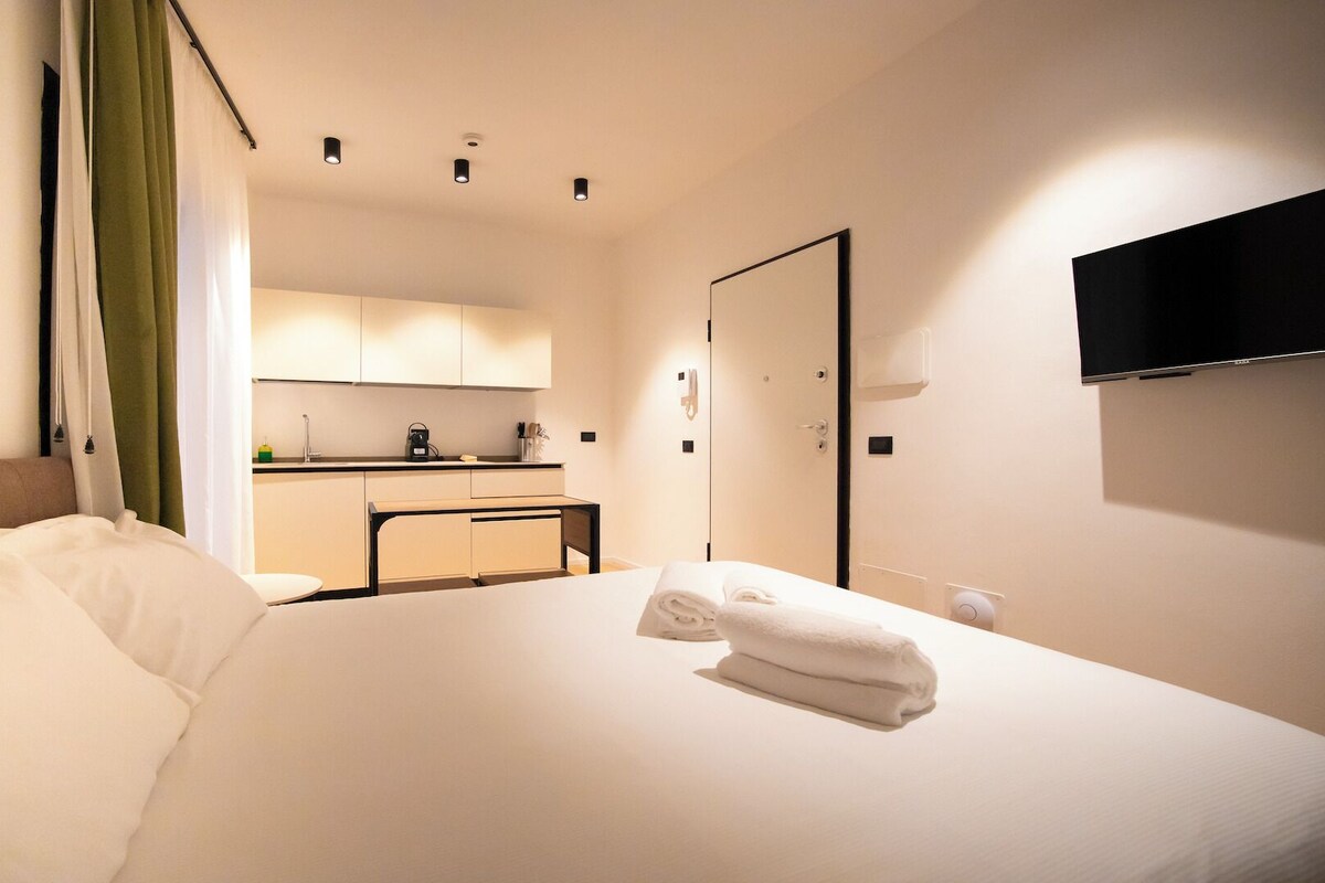 Studio | Bộ đồ giường kháng dị ứng, truy cập Internet không dây miễn phí 