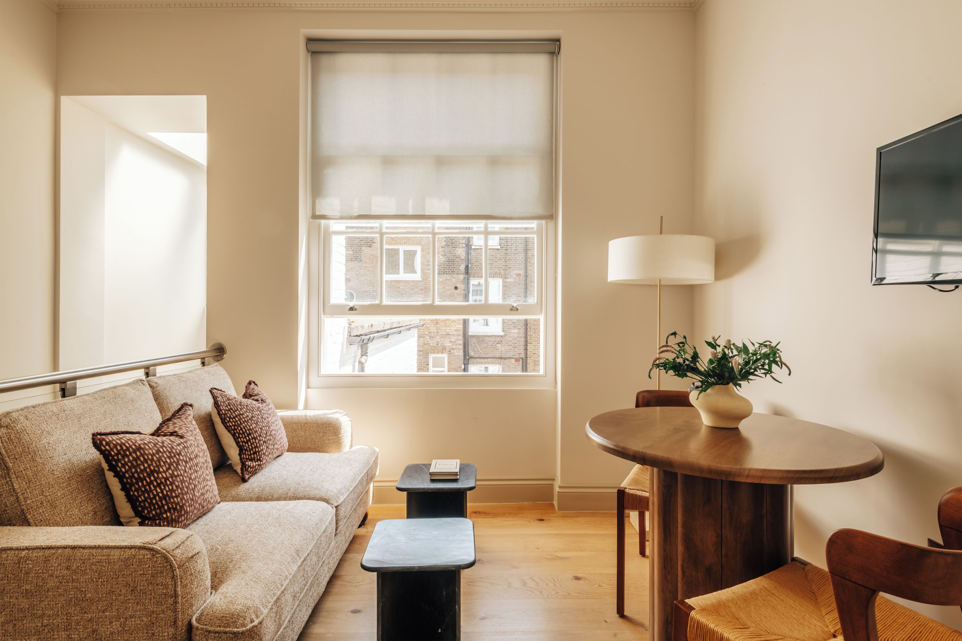 Apartment, 1 Bedroom | Living area | 32-inch flat-screen TV with digital channels