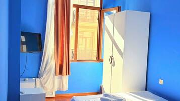 In-room safe, desk, laptop workspace, blackout drapes