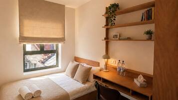 Iron/ironing board, WiFi, bed sheets