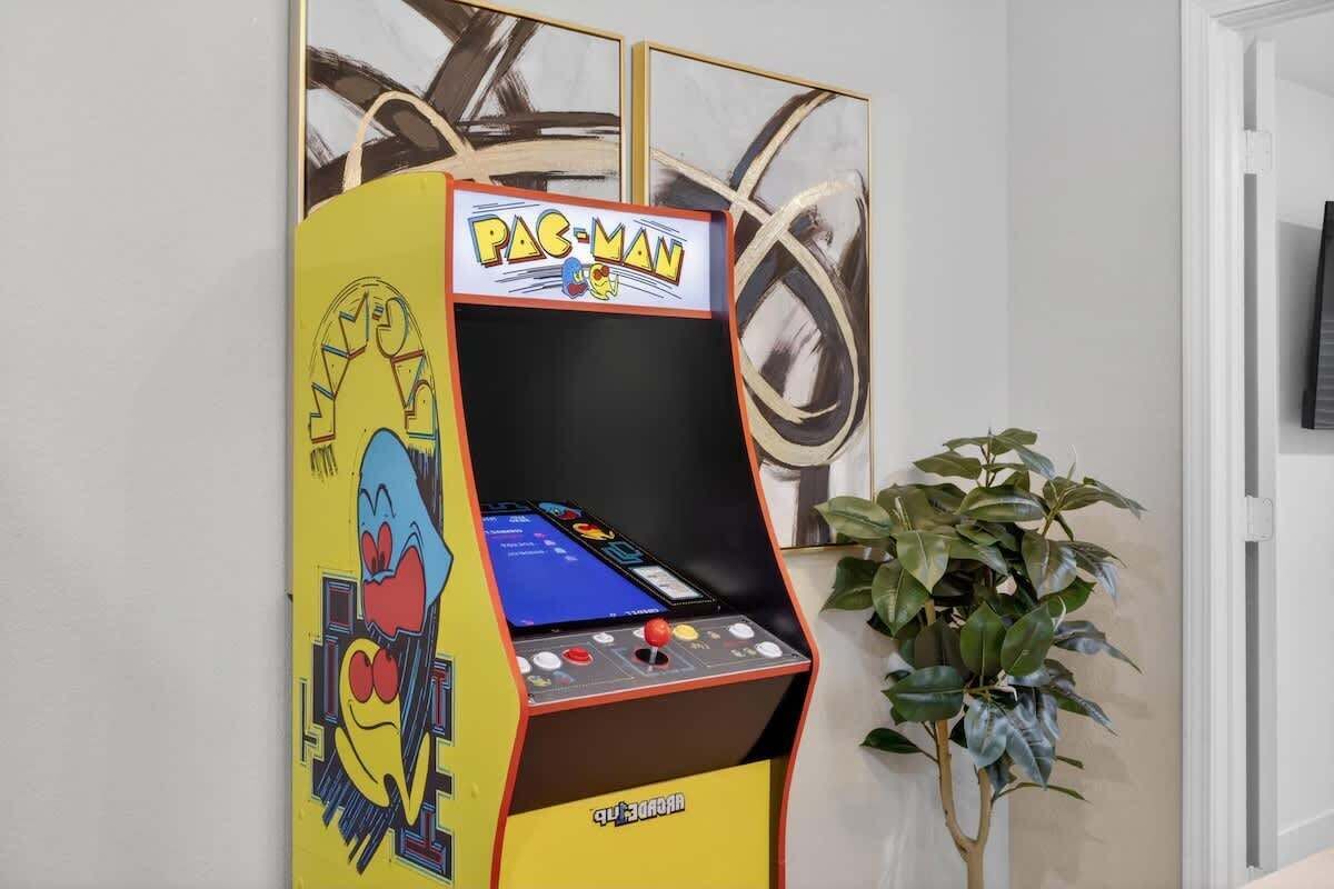 A Pac-Man arcade game machine.