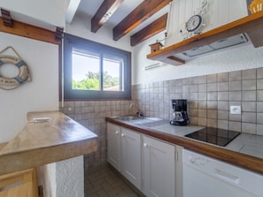 Fridge, microwave, oven, stovetop - Bright apartment with terrace - 4 guests (Mimizan)