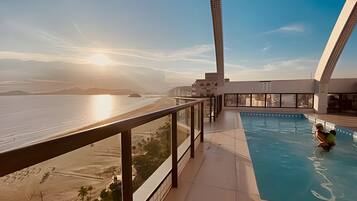 Apartment, Balcony, Sea View | Pool | Outdoor pool