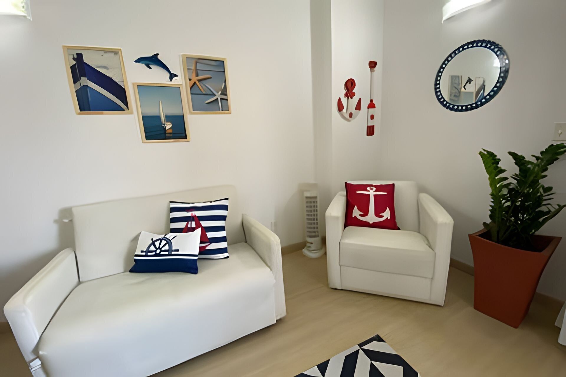 Apartment, Balkon, Meerblick | Wohnbereich