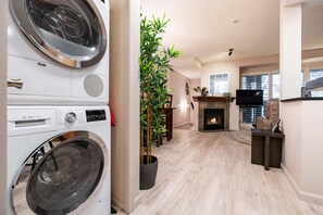 Laundry area: Washer/dryer - Excellent location | Renovated | Pool & hot tub | BBQ (Whistler)