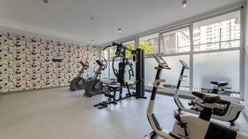 Family Apartment, Balcony, City View | Fitness facility