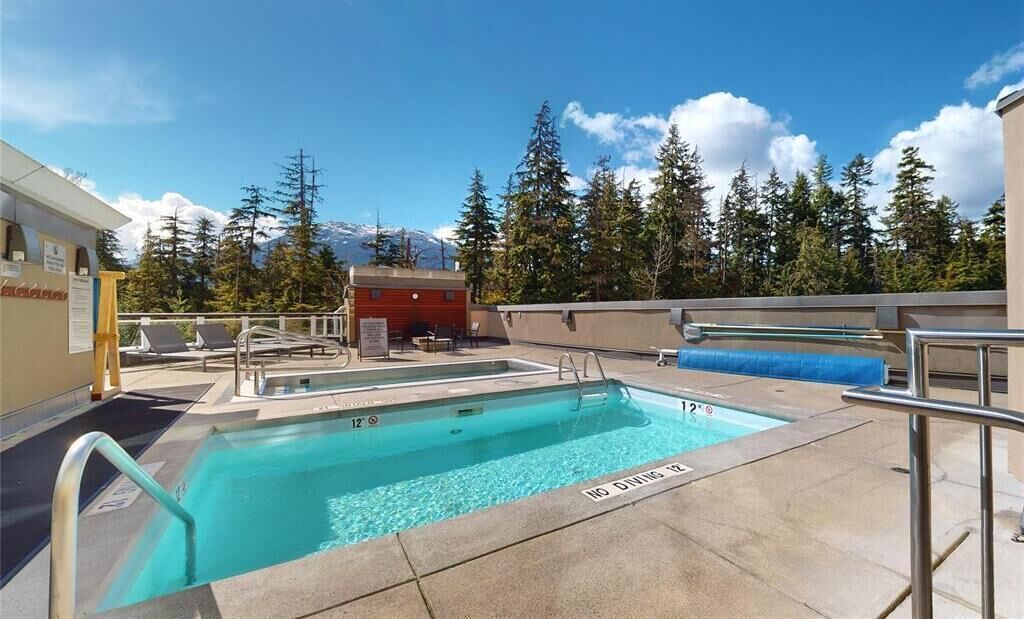 A heated pool