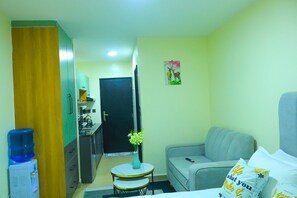 Living area - Jambo Haven Elegant King Studio for Work & Relaxation (Nairobi)