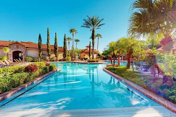 Pool - Scenic Lake-View Condo - Near Disney (5-402 TL) (Champions Gate)