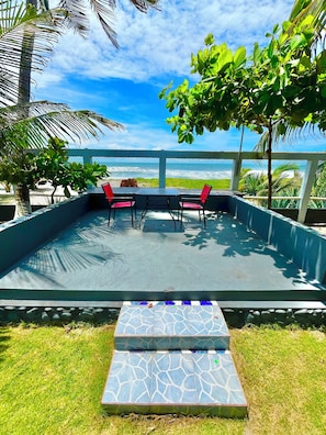 Outdoor dining - Amazing 6-bedroom Beach House with AC in La Libertad, Surf City, El Salvador (La Libertad)