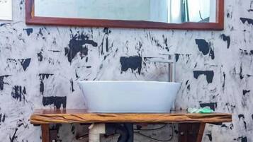 Ducha, toallas, jabón, shampoo