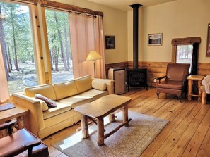 TV, fireplace, DVD player - Mazama Trails Laundry House-Dog Friendly&Close to Ski Trail! (Winthrop)