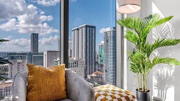 Appartement, 2 chambres, cuisine, vue baie | Intérieur