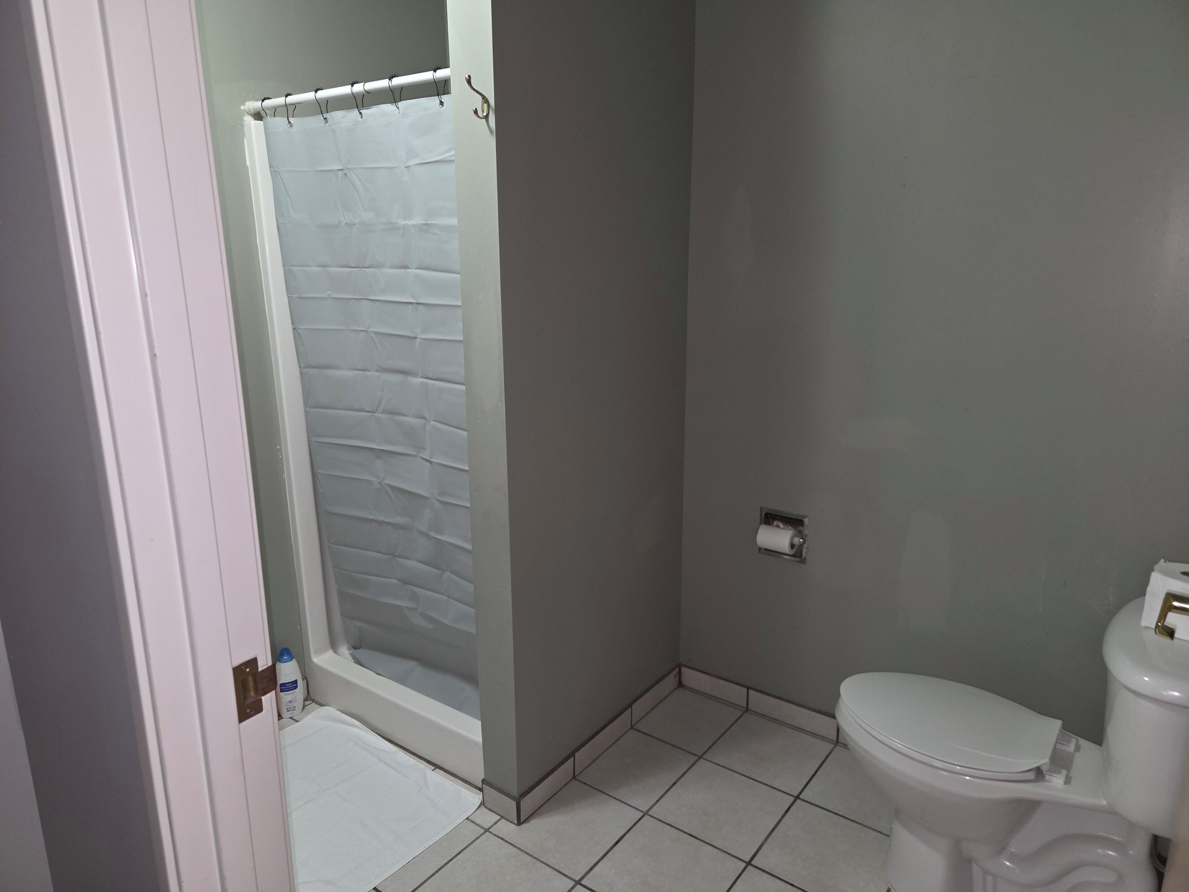 Serviettes fournies, savon, papier de toilette