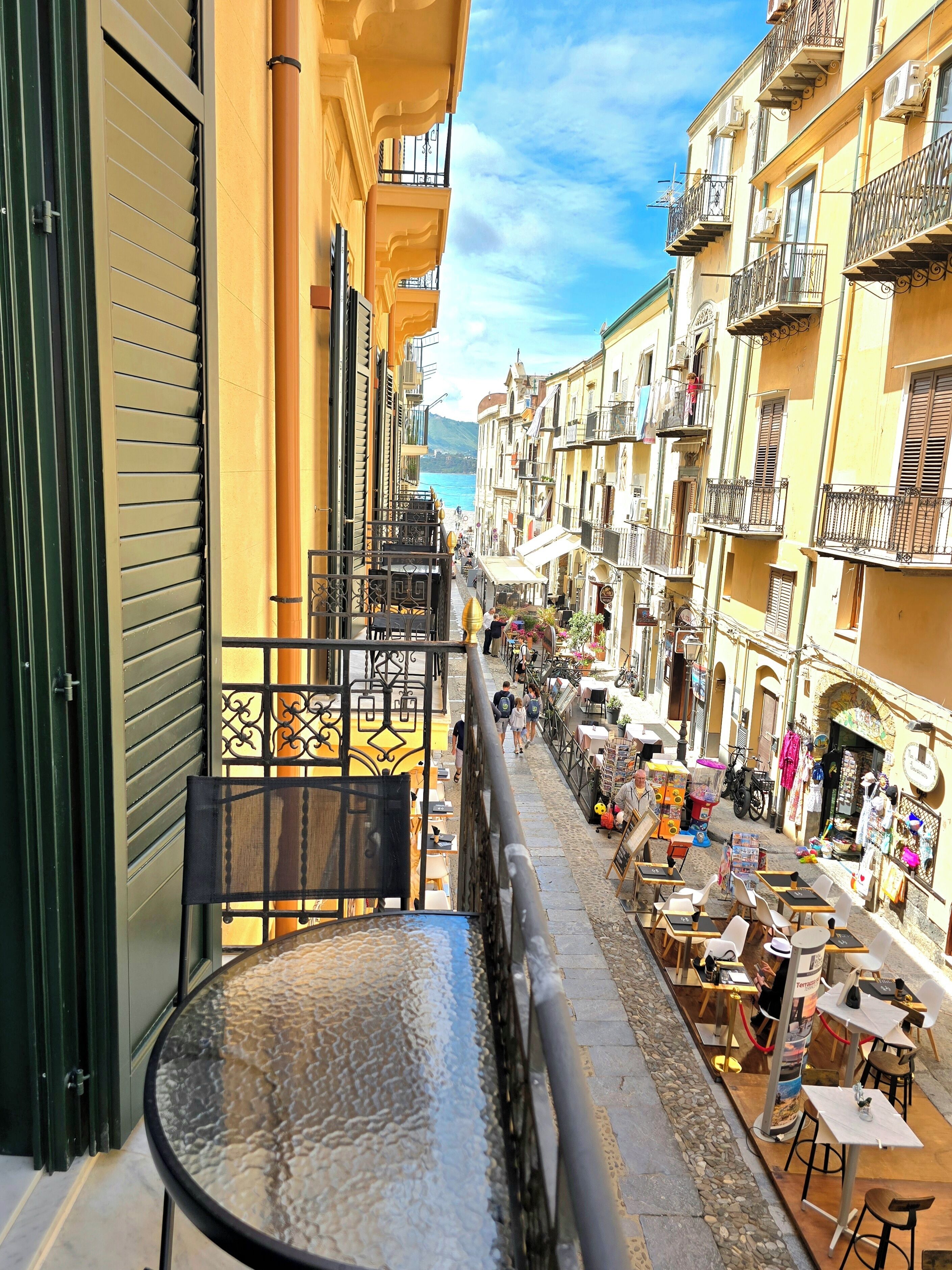 Doppelzimmer, Balkon, eingeschränkter Meerblick | Blick vom Balkon