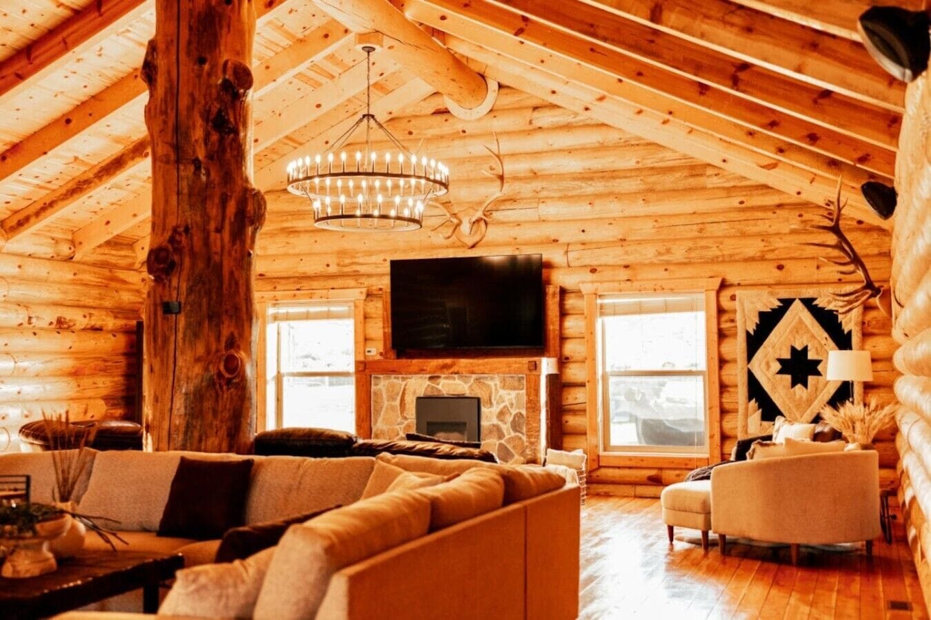 TV, fireplace, video games, table tennis