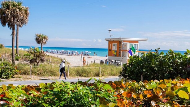Vlak bij het strand